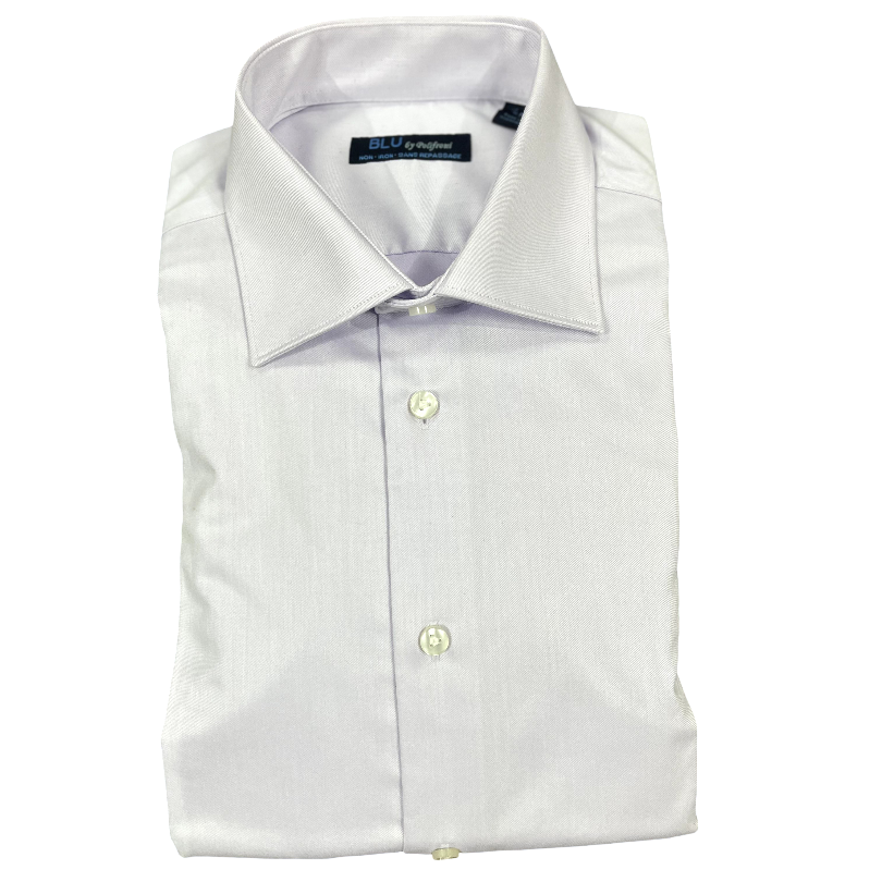 Non-Iron Spread Collar Dress Shirt (Lilac)