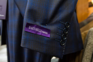 Bartorelli Blue / Brown Multi Plaid Suit