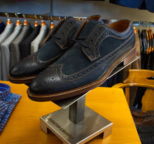 Blue Johnston & Murphy Warner Wingtip Shoe